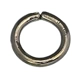 丸カン マルカン １.６×７ 線径１.６ｍｍ 内径７ｍｍ 鉄製 黒ニッケル メッキ ブラック 11個入り