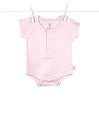 リトルジラフ ベビー肌着 ベーシックコレクションヘンリーネック半袖ボディ 3-6m (ピンク) lg1049-02 【正規代理店輸入】