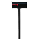 Qualarc HPST1-000-E1 The Hanford mailbox post system Black by Qualarc