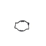 Sebo Vacuum Cleaner Grey/Black Hose Retaining Ring 1PK 5424GS1