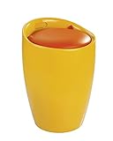 Wenko ランドリーストッカー/スツール キャンディ オレンジ Laundry Bin and Stool Candy orange