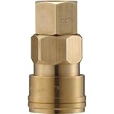 長堀工業:ナック クイックカップリング AL40型 真鍮製 オネジ取付用 CAL44SF2 型式:CAL44SF2
