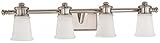 Minka Lavery 4534-613 4 Light Bath Lighting, Polished Nickel Finish [並行輸入品]