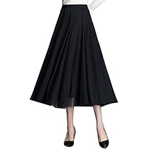 Amazon.co.jp: [syvent] チュール マキシ スカート ウエストゴム