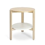 umbra HUB SIDE TABLE(ハブ サイドテーブル) ホワイト/ナチュラル 2320280-668