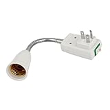 AUプラグAC110-220Vオン/オフ調節可能なネック電球ランプホルダーE27スイッチ