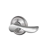 Schlage F170-CHP-RH F-Series Champagne Single Dummy Right Handed Door Lever, Satin Chrome [並行輸入品]