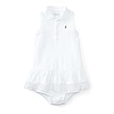 ポロラルフローレン ポニー付 ノースリーブポロドレス ホワイト (女の子3～9か月用) 6M [並行輸入品]