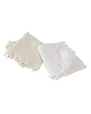 Teddy Alphabet Baby Shawl white