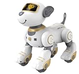 【Ptomoto】ロボット犬おもちゃ 子供用 リモコン犬 8-12 歳 ペットロボット 電動犬 英語指示 知育玩具 誕生日プレゼント インタラクティブ機能 コンパニオンギフト スタントドッグ 男の子 女の子 ロボットおもちゃ I1
