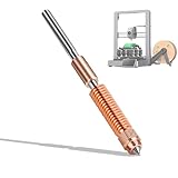 Dazzlestar K1Cノズル 0.2mm 3dプリンター ノズル 高流量押出機 クイックスワップ 高速印刷 一体型 互換性 Creality Ender-3 V3 K1C/K1 Max 3Dプリンターに適用 銅合金と硬化鋼 ((0.4mm)