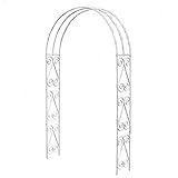 アーチ ローズアーチ バラアーチ フラワーアーチ 国華園 鉄製アーチ・アメリカン ホワイト 1個 アイアン ガーデニング 庭
