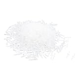 uxcell　エアバルブのコネクタ　プラスチック　ホワイト　水槽　直線コネクタ　500個入り