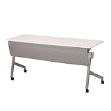 TOKIO NTTホールディングテーブル 棚無 パネル付 W1500×D600×H720mm NTT-1560PN ホワイト