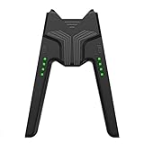 Joy-Con充電グリップ ジョイコン充電グリップ GLCoar プレイしながら充電可能 Switch/有機EL対応 V字型 joy-con 充電スタンド 超軽量 持ち運びに便利 充電指示LED付 ニンテンドースイッチ Nintendo OLED (黒)