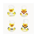 One Dozen (12) Chef Rubber Ducks [並行輸入品]