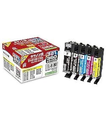 キャノン用　ジットリサイクル インクカートリッジ　大容量　381XL 380XL ジット リサイクルインク JIT JIT-C3803816PXL [ キヤノン BCI-381XL+