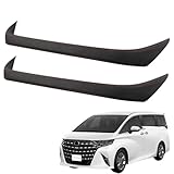 EopTatoo 新型 アルファード ヴェルファイア 40系に対応 専用 バックシートハンドルトリムカバーパネル カスタムパーツ アクセサリー 室内装グッズ (ブラックレザー)