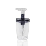 FIORE シャンプー ボディ ソープ 詰め替えボトル ブラック 380ml コンパクト ディスペンサー 広口 大容量 おしゃれ シール付き Lindpark BK380