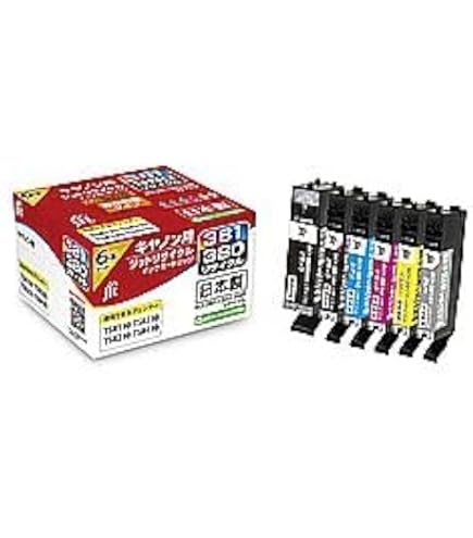 Canon　純正&ジットリサイクルインク　381 380XL 15本まとめ売り Amazon.co.jp: ジット リサイクルインク キヤノン BCI-381+380/6MP 6色