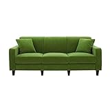 ソファー 幅190cm【LeJOY スタンダードタイプ】 グラスグリーン 脚：角錐/ダークブラウン 【リジョイ】：20色から選べる！カバーリングソファ 生活用品 インテリア 雑貨 インテリア 家具 ソファ 三人掛けソファ 布地 ファブリック