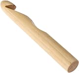 25mmの大きなかぎ針編みのフック竹の針分厚いジャンボクラフト毛糸編みツール耐久性と実用性