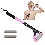 ローションアプリケーター 背中など手の届かない場所に ローション 日焼け止め 塗り薬 クリームに (ピンク)