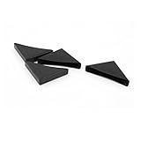 uxcell 家具チェアプロテクター　黒いプラスチック製プロテクター　4個 12mm x 75mm　埋め込み用