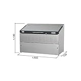 ヨドコウ　ダストピット　DPSA-1000　『ゴミ袋（45L）集積目安　22袋、世帯数目安　11世帯』　『ゴミ収集庫』『ダストボックス　ゴミステーション　屋外』 　スノーシルバー