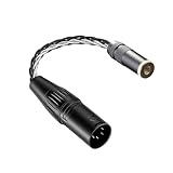 waveman 4pin xlr to 4.4 mm バランス ケーブル xlr 4pin 4.4 mm 変換 ケーブル 延長 コード 0.1Ｍ NW-WM1A NW-WM1Z NW-ZX300 PHA-2A TA-ZH1ESに対応 (4.4mmメス ４ピンxlr オス)