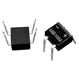 Poilee 100個 ブリッジ整流器 0.5A 1000V MB10M DIP-4 ブリッジダイオード 整流器 電子工作 部品
