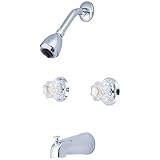 Olympia Faucets P-1240 Two Handle Tub/Shower Set, Chrome Finish [並行輸入品]