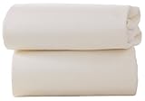 Clair de Lune Cot Cotton Jersey Flat Sheets (Cream) by Clair de Lune