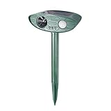 Redeo 動物撃退 猫よけ センサー 超音波 害獣対策 猫犬退治 害獣撃退 ソーラー式 動物被害を軽減 防滴 簡単設置 猫、犬、ネズミ、キツネ、ハト、カラス、コウモリ、げっ歯類など対応