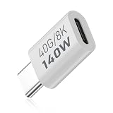 Duttek 40Gbps USB-C 延長アダプタ、PD140W USB Type-C 延長アダプタ, USB タイプ Cメスオス コネクターアダプター、高速充電対応、8k@60hz解像度、Thunderbolt 3対応、ノートパソコン、コンピュータ、タブレット、携帯電話用