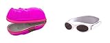 Baby Gift pack Sunglasses case Pink Hippopotamus and Babybanz White Sunglasses 0-2 years by Baby Ban