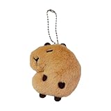 カピバラのぬいぐるみキーホルダー、カピバラのぬいぐるみキーホルダー | カピバラぬいぐるみペンダントかわいい漫画人形ペンダント吊りチェーン水モルモットキーホルダーミニかわいい動物ペンダント,カピバラぬいぐるみキーホルダーおもちゃリアルな動物かわいい人形ペンダントバックパック誕生日ギフトぬいぐるみ