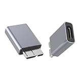 Micro BターンType CコンバータアダプタType C/3.0メスMicro BオスアダプタMicro B Type Cメスデータアダプタ外付けハードディスクデータアダプタ短コンバータアダプタPC、スマートフォン、デジタルピアノ、プリンタ、ハードディスクなど（2個入り）