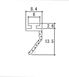 三協アルミ部品 玄関ドア 気密材：気密材(ドアエッジ)[WD3359] [KC]ブラック