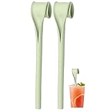 シリコンストロー ウォッシャブル 開閉可能なデザイン 柔らかい ストロー 食器 再利用可能 ホーム 旅行用 2本セット