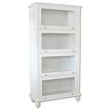 本棚 アンティーク調 飾り棚 家具 棚 たな 4段 ホワイト