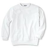 [アッシュベリー] 抗菌防臭 丸首体操服(白) 長袖 綿75％スムース 男女兼用 トレーニングシャツ Tシャツ 体操着 スクール 丸首 子供 キッズ (12900) 120cm