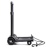 Rxbdk ショッピングトロリーポータブルフォールドプッシャブル4ラウンドマルチファンクションプルロッドミュート