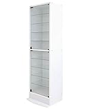 【JAJAN】フィギュアラック「レギュラー」55シリーズ 幅55cm奥行39cm高さ182cm ハイタイプ 本体 ホワイト【正規品】[鍵付きコレクションケース][棚プレ対象商品]