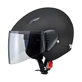 リード工業(LEAD) バイクヘルメット セミジェット SERIO RE-35 ハーフマットブラック フリー 57~60cm未満