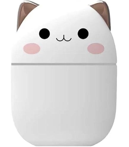 Amazon | 加湿器 猫 ネコ ホワイト CAT 乾燥対策 アロマ
