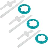 FJM-350 ストローセット×3個 / パッキン×3個 メーカー純正品 B-006154 / B-006157 交換用部品 ストローボトル水筒用