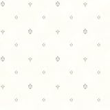 Chesapeake CG11327 Siri Damask Spot Toss Wallpaper, White [並行輸入品]