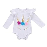 MIOIM ベビー服 ロンパース 女の子 長袖 フリル 可愛い 秋 冬 新生児 歩行服 出産お祝い 記念日 プレゼント 0-18ヶ月