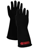 Magid M014B A.R.C. Natural Rubber Latex Class 0 Insulating Glove with Straight Cuff, Work, 14 Length